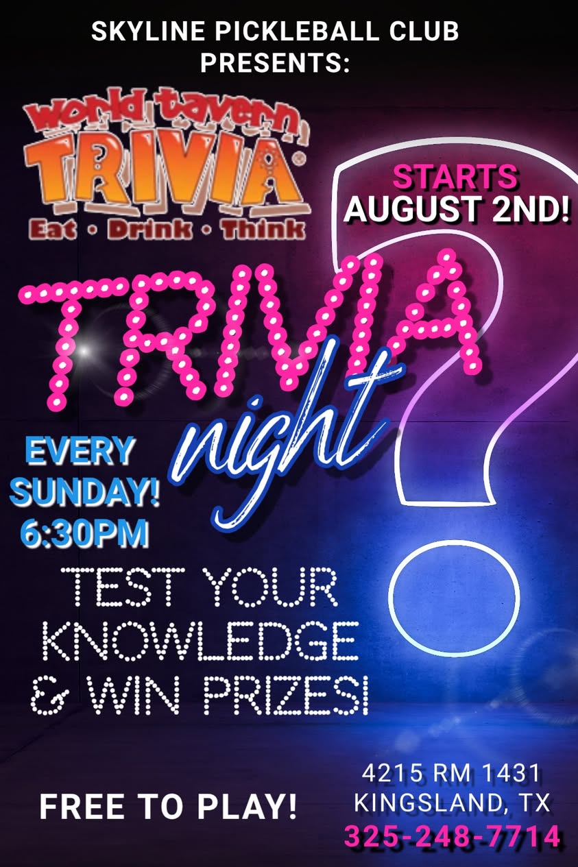 Trivia Night event poster